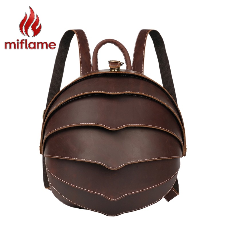 Leather Backpack Vintage - Vintage Handmade Genuine Leather Beetle Shape