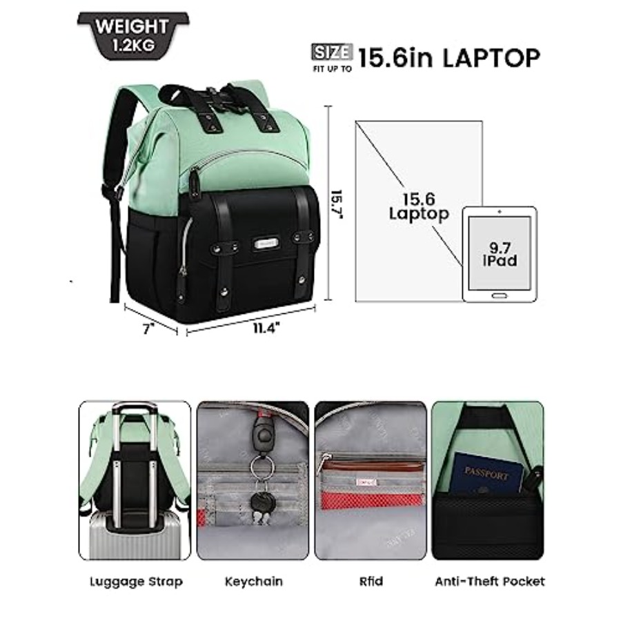 Laptop Backpack for WomenColle – Travel Backpack Anti Theft Bewertung und Preis