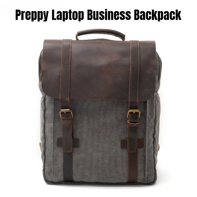 Military Canvas Leather Backpa – Rucksack Military Style Bewertung und Preis