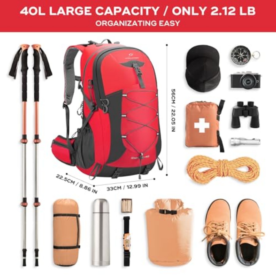 Hiking Backpack, Camping Backp – Rain Cover Backpack Bewertung und Preis
