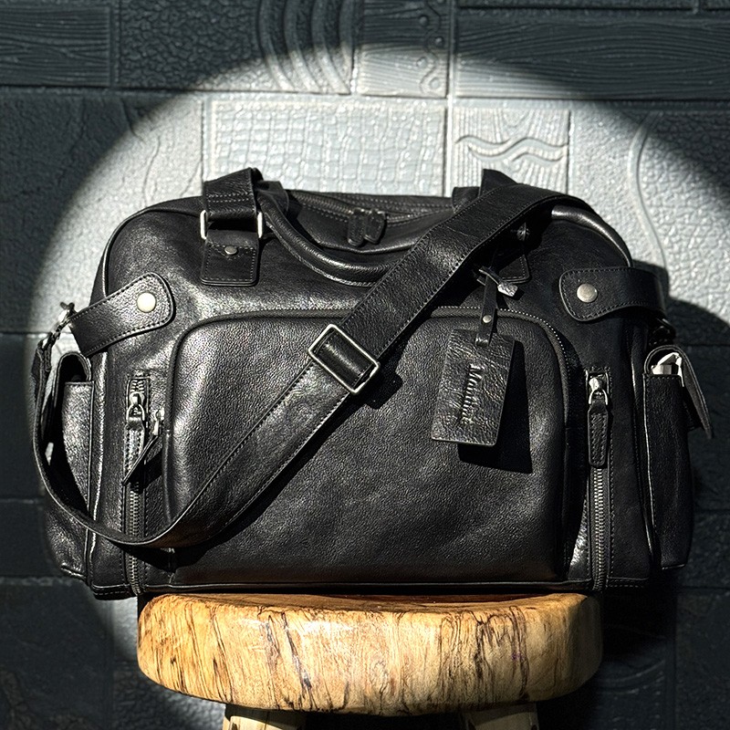 Vintage vegetable tanned leath – Canvas Backpack Casual Bewertung und Preis