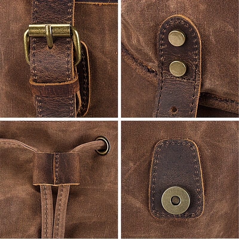 Vintage Men'S Leather Backpack – Canvas Backpack Casual Bewertung und Preis