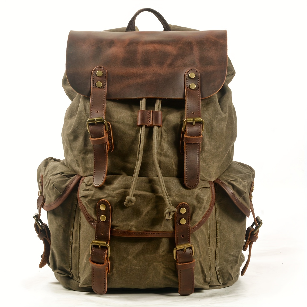 Vintage Men'S Leather Backpack – Canvas Backpack Casual Bewertung und Preis