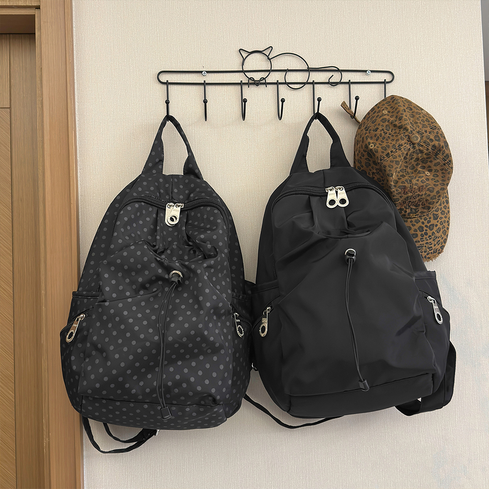 Polka Dot Nylon Drawstring Bac – Canvas Backpack Casual Bewertung und Preis