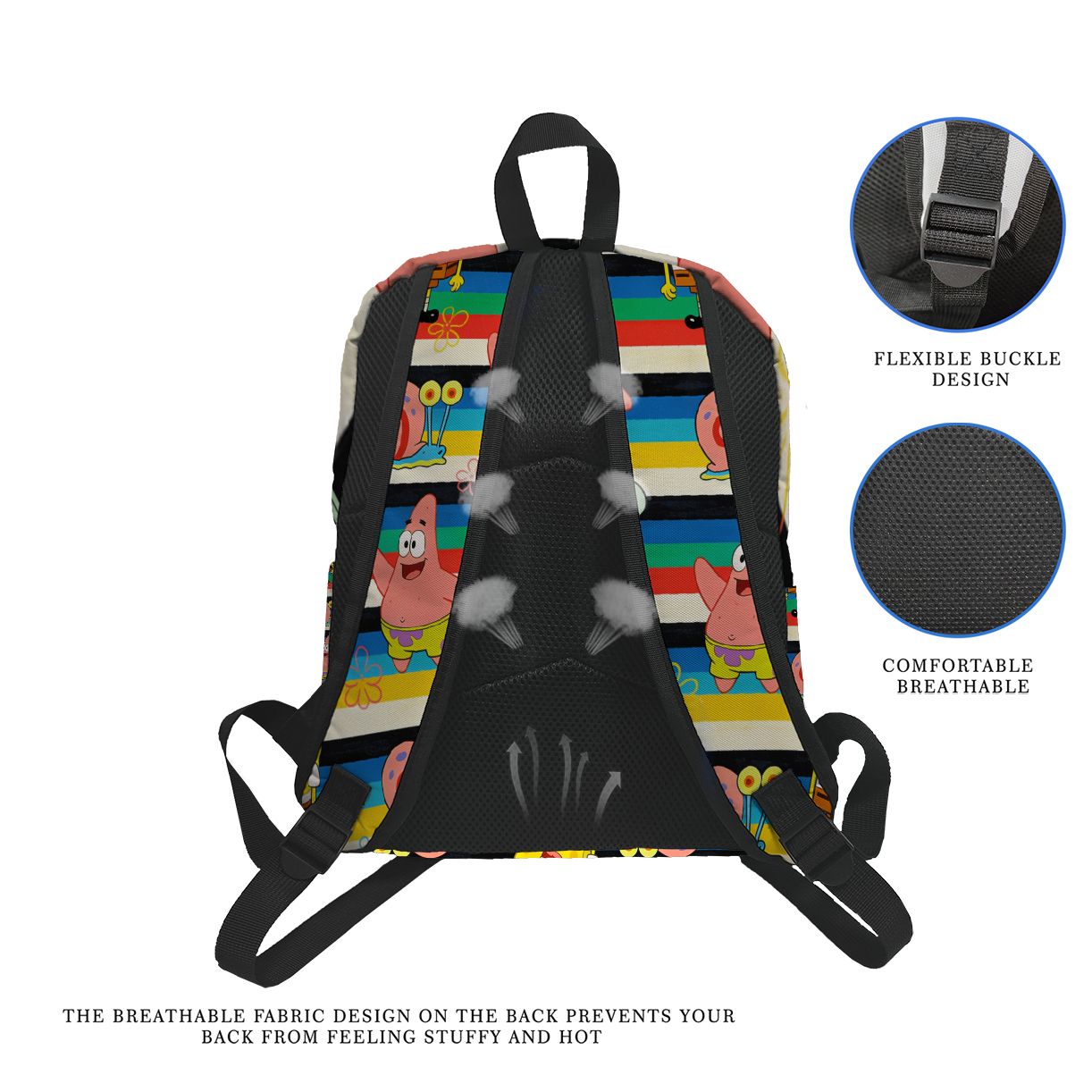 SpongeBob SquarePants Striped  – School Backpack Teen Bewertung und Preis