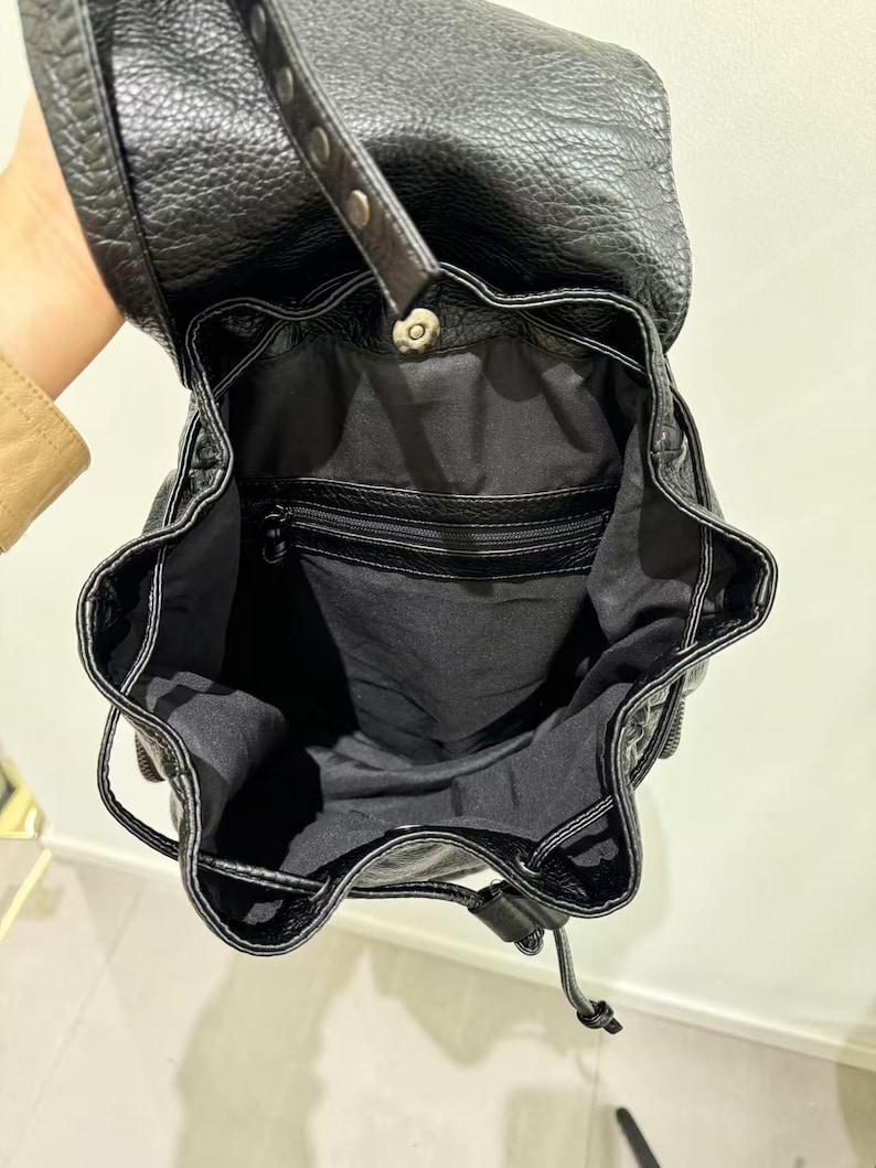 Gothic Punk PU Leather Shoulde – Leather Backpack Vintage Bewertung und Preis