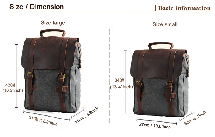 Fashion Male Backpack Leather  – Rucksack Military Style Bewertung und Preis