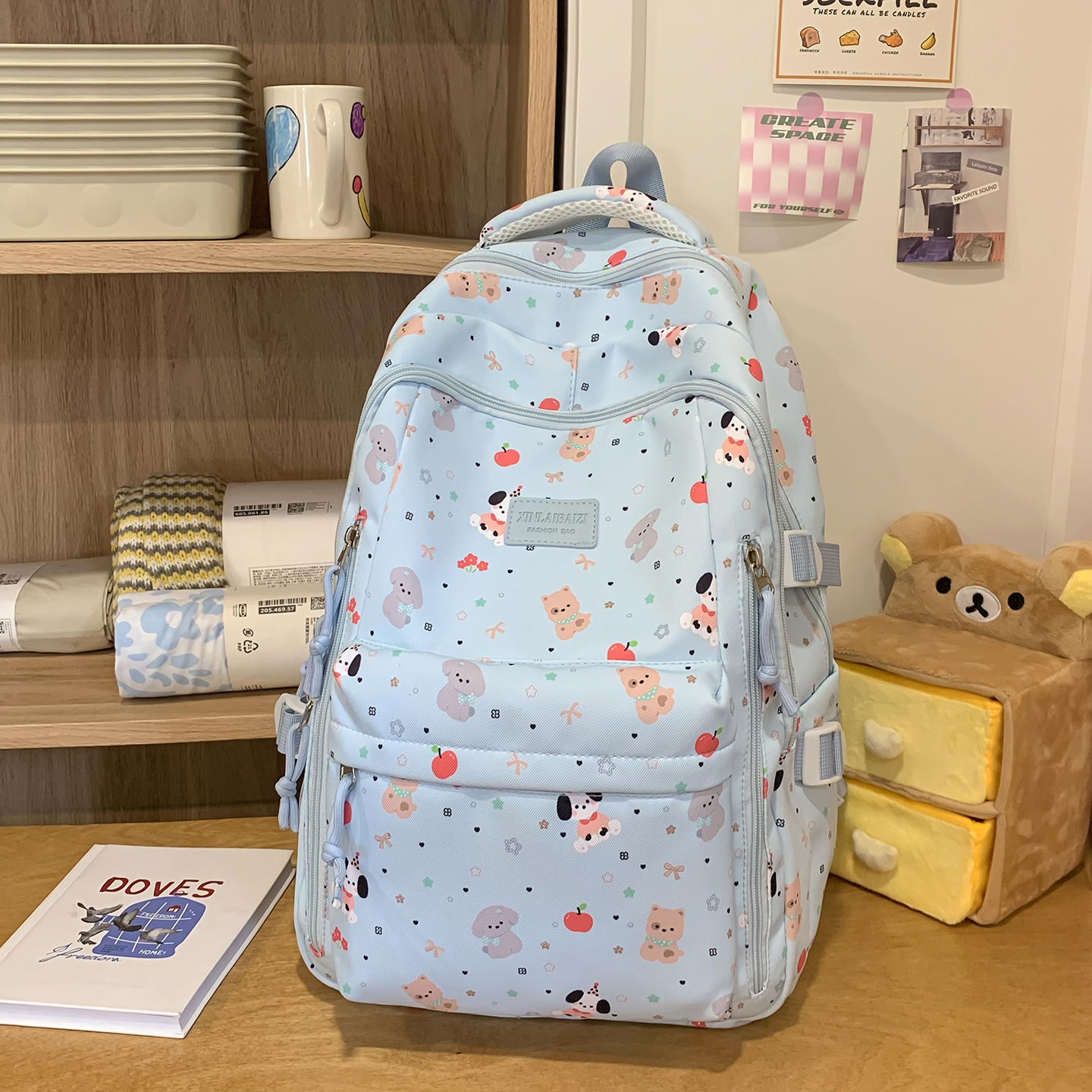 Cute Animal Print Backpack Wom – School Backpack Teen Bewertung und Preis