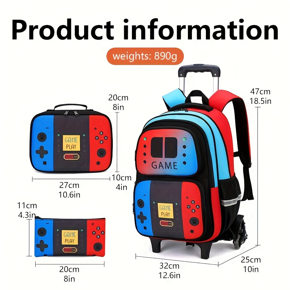 3PCS Kids Rolling Backpack for – School Backpack Teen Bewertung und Preis