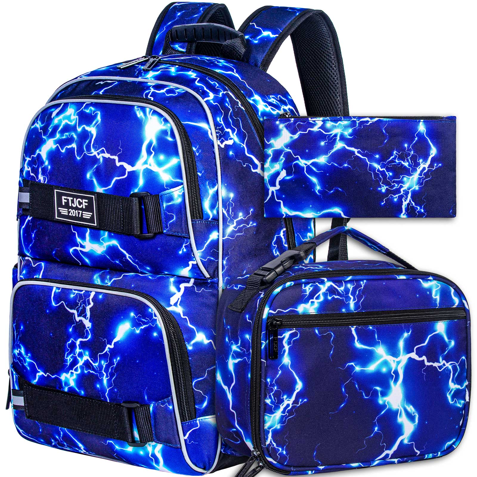 3PCS Lightning boys Backpack,  – School Backpack Teen Bewertung und Preis