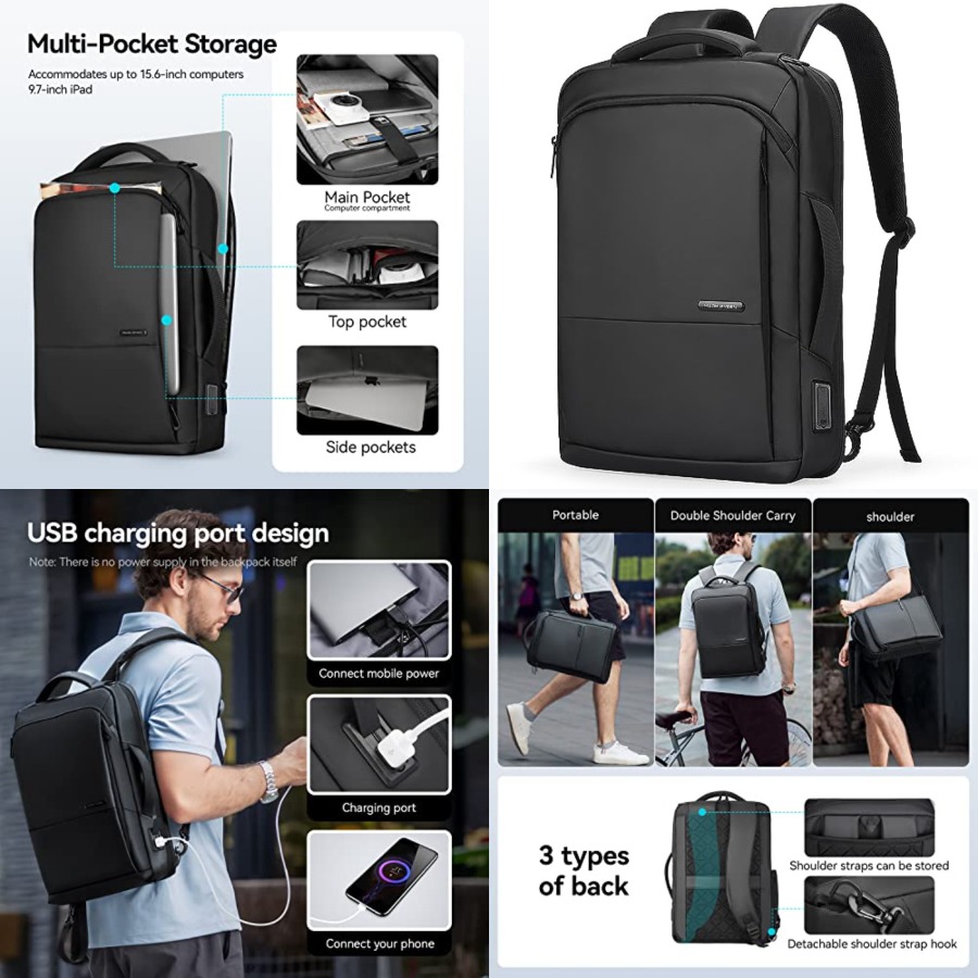 Slim Laptop Backpack for Men,  – Laptop Backpack 15.6 Bewertung und Preis