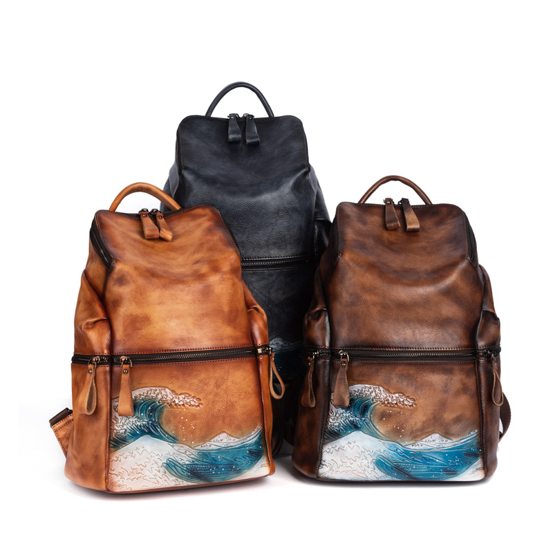 Genuine Real Soft Leather Wome – Leather Backpack Vintage Bewertung und Preis