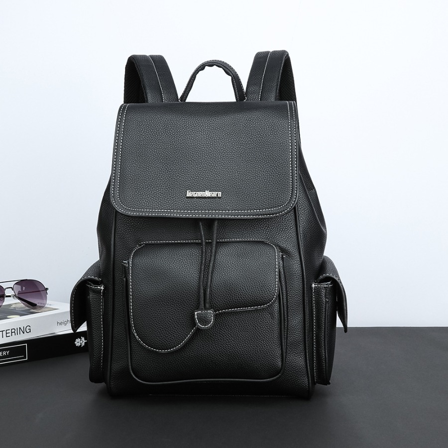 【New Arrival】Women's Black Fau – Leather Backpack Vintage Bewertung und Preis