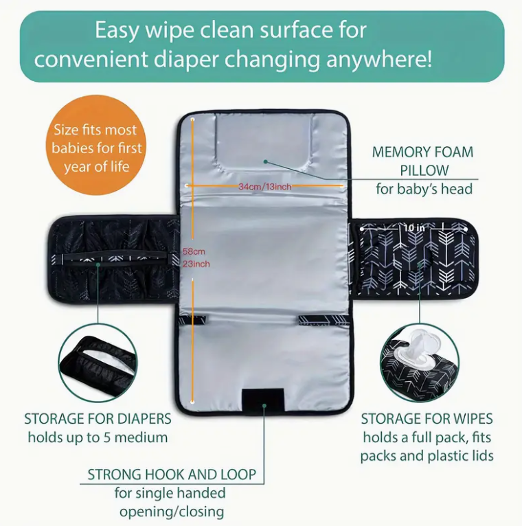 Portable Changing Pad for Diap – Backpack Diaper Bag Bewertung und Preis